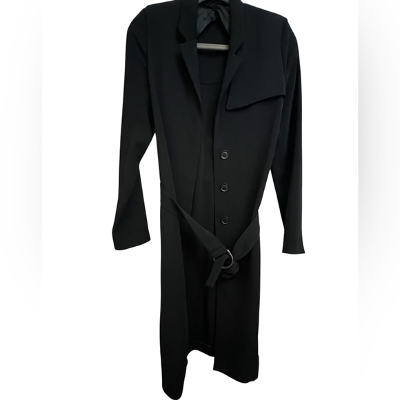 & Other Stories Black Long Suit Coat - Picture 2 of 10